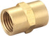 Brass Coupling 1/4" NPT Female x 1/4" NPT Female Hex Head Pipe Fitting (Pack of 2) - Compressor connector 1/4 Inch fnpt to 1/4 Inch fnpt, Air Hose...