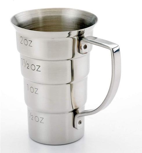 Barfly M37108 Drink Jigger, 2 oz, Stainless w/Handle...