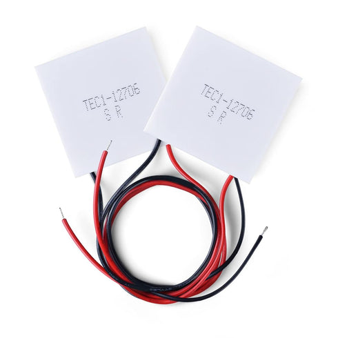 DUTTY 2pcs TEC1-12706 Semiconductor Refrigeration Tablets TEC1-12706 12V 6A Heatsink Thermoelectric Cooler Cooling Peltier Plate Module 40x40MM...