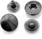 CRAFTMEMORE 50 Sets Gun Metal Black Snap Buttons S-Spring Socket Popper Fasteners for Jacket Bag Closures #831 VT8 (15mm (0.59"))...