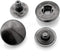 CRAFTMEMORE 10 Pack Snap Fasteners Color Plated Solid Brass Metal Snaps Heavy Duty Press Stud S-Spring Poppers Button VT2#665 (10 mm, Gunmetal Bla...