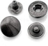 CRAFTMEMORE 10 Pack Snap Fasteners Color Plated Solid Brass Metal Snaps Heavy Duty Press Stud S-Spring Poppers Button VT2#665 (10 mm, Gunmetal Bla...