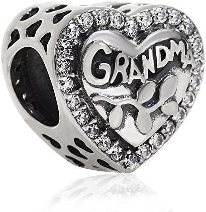 Cute Fashion Love Heart Dangle Charm 925 Sterling Silver Lucky Charm for Woman Bead, Jewelry Beads Gifts for Family Women Bracelet&Necklace....