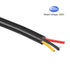 MECCANIXITY 28AWG Electrical Wire 4 Conductors 32.8Ft Power Cable UL2464 Flexible Extension Signal Cable Black for LED Strips Lamps Lighting Power...