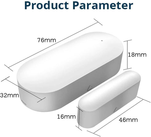 JCHENG Door Window Sensor for TUYA Zigbee Gateway Exclusively - Remote Monitoring, Extended Battery Life, App Control, Smart Home Automation......