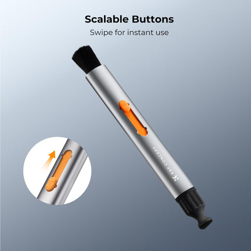 K&F Concept Multifunctional Lens Pen with Aluminum Alloy Pen Body, Carbon Head Lens Cleaning Pen for Canon, Nikon, Pentax, Sony Digital Camera Cle...