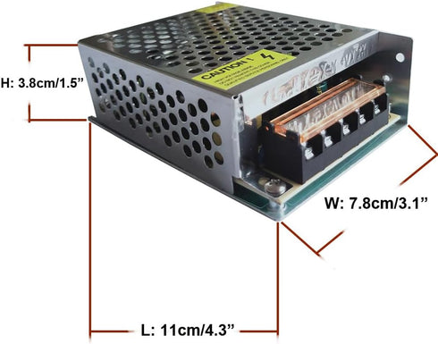 AC 110V/220V to DC 5V 10A 50W Universal Regulated Switching Power Supply Adapter Transformer Driver Converter for LED Strip Light, Security Camera...