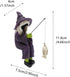 Fishing Witch Skeleton Garden Accessory, Mini Witch Fisher Sculpture Ornaments for Outdoor Garden Yard Lawn Pond Waterfalls Pool...