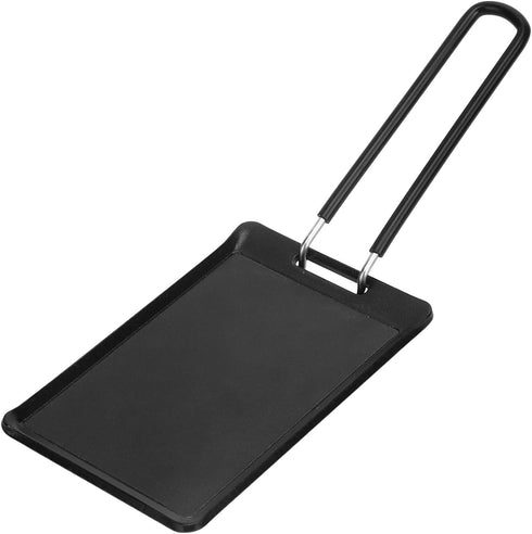 Grill Pan, Small Nonstick BBQ Grill Pan with Detachable Handle, 5.1 x 3.4 in Multipurpose BBQ Grilling Pan Steak Frying Pan Heating Evenly and Qui...