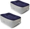 STYDDI Inflatable Foot Rest Pillow, 2 Pack Portable Inflatable Leg Rest Pillow, Travel Footrest Pillow for Airplane, Train, Car, Home, Office (Gre...