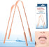Pure Copper Metal Tongue Cleaner Set of 2 Pack for Adults Tongue Scraper Easy to Use, Ayurvedic Tongue Cleaners for Better Oral Care & Hygiene wit...