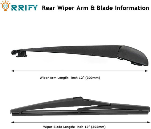 Rear Windshield Wiper Arm Blade Set 68079868AA for Jeep Grand Cherokee 2011-2017...