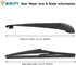 Rear Windshield Wiper Arm Blade Set 68079868AA for Jeep Grand Cherokee 2011-2017...