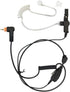 1-Wire FBI Security Acoustic Clear Tube Earpiece Headset with PTT Mic for Motorola Two-Way Radios PMLN7157A, SL300, SL2600, SL3500e, SL7550, SL758...