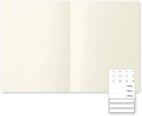 DESIGNPHIL Midori 15215006 Notebook, MD Notebook, Light, A4 Variable, Unruled, 3 Books...