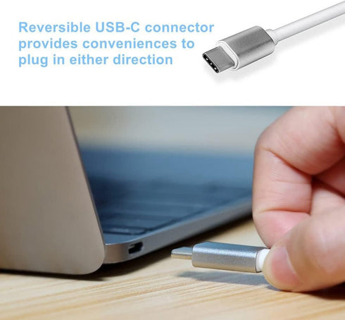 USB-C to VGA Adapter, USB 3.1 Type C (Thunderbolt 3) to VGA Converter Compatible with MacBook Pro, New MacBook, MacBook Air 2018, Dell XPS 13/15, ...