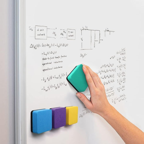 Mini Dry Erase Erasers, 48 Pack Magnetic Whiteboard Eraser for kids, Chalkboard Cleansers for Classroom, Home and Office (Green)...