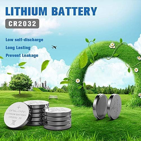 GutAlkaLi CR2032 Lithium 3V Battery, Electronic Coin Cell Button for Toys Calculators Watches (40 Pcs)...