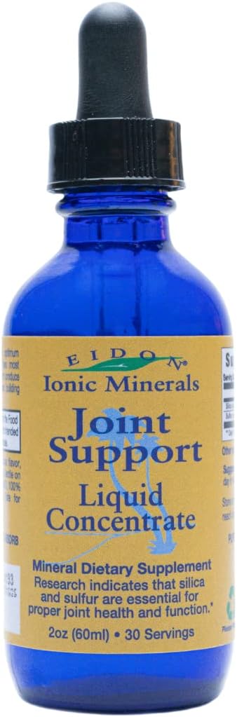 Eidon Ionic Minerals Joint Support Supplement Liquid Concentrate- Contains Ionic Silica and Sulfur, Joint Support Drops, Stronger Hair, Skin, and ...