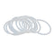 X AUTOHAUX Silicone O-Rings, 48mm OD 41.8mm ID 3.1mm Width VMQ Seal Gasket for Compressor Valves Pipe Repair, White, Pack of 10...