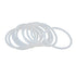 X AUTOHAUX Silicone O-Rings, 48mm OD 41.8mm ID 3.1mm Width VMQ Seal Gasket for Compressor Valves Pipe Repair, White, Pack of 10...