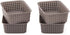 EZOWare Gray Plastic Knit Storage Trays, Desk Drawer Divider Bin for Office School Supplies Organizer - Pack of 4 (7.7x5.3x2.4 Inch)...