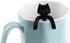 OBANGONG 4 Pcs Coffee Spoon Set - Mini Cat Hugging Kitty Tea Soup Sugar Dessert Appetizer Seasoning Bistro Hanging Cup Spoon...