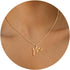 Initial Necklace for Women,14K Gold Dainty A-Z Letter Pendant with Heart Choker Necklace Jewelery Gifts,Personalized Cute Tiny Initial Pendant Nec...