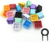 OEM Profile Blank Keycaps PBT Rainbow Mixed Colors 1U R4 Keycap for MX switches Mechanical Keyboard (Mixed colors, 20pcs)...