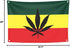 KINO Homie Jamaica Reggae Style Leaf Decorative Tapestry Flag Bar Club Tattoo Shop Banner Wall Hanging (37.7x25in, Leaf)...