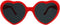 Heart Shaped Sunglasses For Women,Trendy Heart Glasses Cute Retro Sun Glasses Taylor Cupid Party...