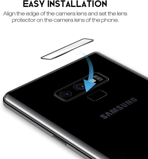 LK 2 Pack for Samsung Galaxy Note 9 Screen Protector + 3 Pack Camera Lens Protector, in-Display Fingerprint Support, HD Ultra-Thin, Flexible TPU F...