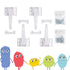 Toddleroo by North States Cabinet Latches ABS | White | Inside Installation | Child Safety | Pack of 10...
