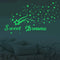 121Pcs Glow in The Dark Ceiling Wall Stickers Stars and Words - Sweet Dreams - Glowing Wall Decor for Kids Nursery Bedroom Living Room...