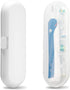 Fowecelt 2 Pack Electric Toothbrush Travel Case for Oral-B Pro and Other Electric Toothbrush, Portable Travel Toothbrush Holder (White & Clear)...