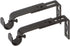 Ivilon Adjustable Brackets for Curtain Rods - for 1/2 or 5/8 Inch Rods. Set of 2 - Antique Black...