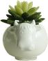 Cute Succulent Planter Animal Shaped Flower Pot Decor for Home Office Desk (Cow)...