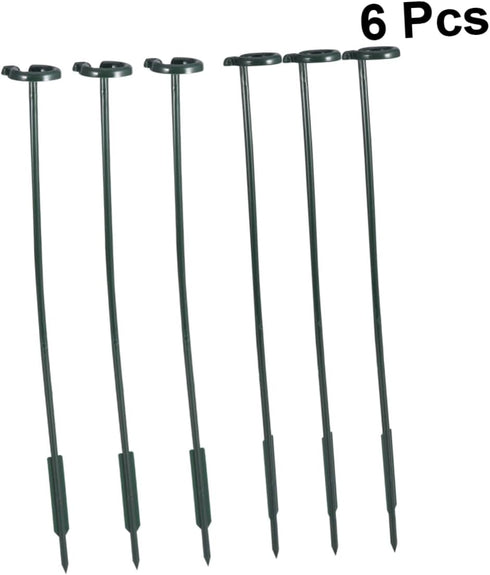 Cabilock 6pcs Outdoor Plant Pot Outside Plant Stand Tomato Plant House Flowers Trelli Plant Cage Support Ring Flower Support Stick Indoor Flowers ...