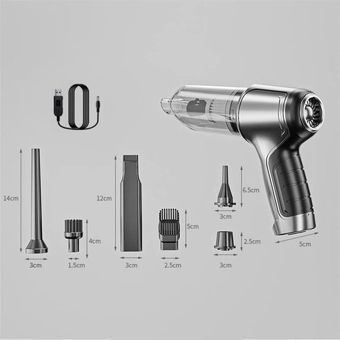 Cordless Handheld Car Vacuum Cleaner with Powerful Suction - Car Vacuum Cleaner, Portable Cordless Vacuum Cleaner with Brushless Motor, 12,000 PA ...