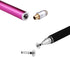Mixoo 2-in-1 Precision Disc & Fiber Stylus with 3 Replaceable Tips for Capacitive Touch Screen Devices (Purple)...