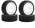4Pcs Rubber Tire Plastic Wheel Tyre for Tamiya XV-01 XV01 TA06 TT-01 TT-02 PTG-2 RC Rally 1/10 RC Car Upgrades Parts Accessories...