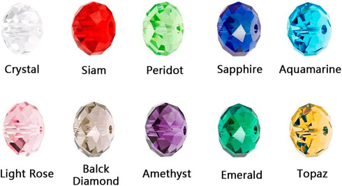 4MM Crystal Glass Beads Finding Spacer Beads Faceted for Jewelry Making Findings with Plastic Container Box (1000PCS)...