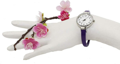 Women's Classic Dainty Easy Read Bangle Cuff Watch...