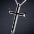 Honeystore Unisex Titanium Steel Rolo Chain Crucifix Cross Pendant Easter Prayer Necklace...