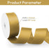 1-1/2" Width x 50 Yards Satin Fabric Ribbon, Gold Ribbon Perfect for DIY Bows, Swags, Gift Wrapping, Craft, Flower Bouquet?Christmas and Party Dec...