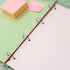 A4 Clear Soft PVC Round Ring Binders Dia 25mm 4-Ring Binder Cover with Snap Button Closure for Loose Leaf Journal Planner Albums DIY (A4-4 Holes(2...