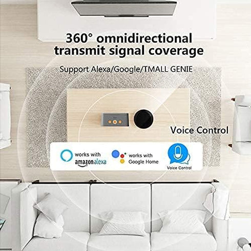 Smart IR Remote Control,All in One IR Blaster Control, Universal Infrared Remote Control for TV DVD Air Conditioner STB etc,Compatible with Alexa,...