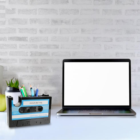 YXQ Fun Tape Dispenser Novelty Unique Pen Dispenser Cool Retro Desk Accessories?Blue...