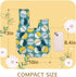 BAR Stylish Cotton Japanese Pattern Wrist Bag Sleeve Knot Pouch Portable Canvas Tote Purse for Female, Women (Blue Flower)...