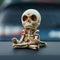 Cute Medidating Skull Dashboard Phone Holder for Car, Car Phone Mount, Skull Car Interior Accessories, Home Office Gothic Halloween Decorations, F...